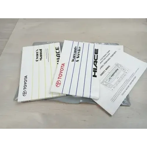 TOYOTA HIACE OWNERS HANDBOOK TRH/KDH, 01/05-04/19 2008