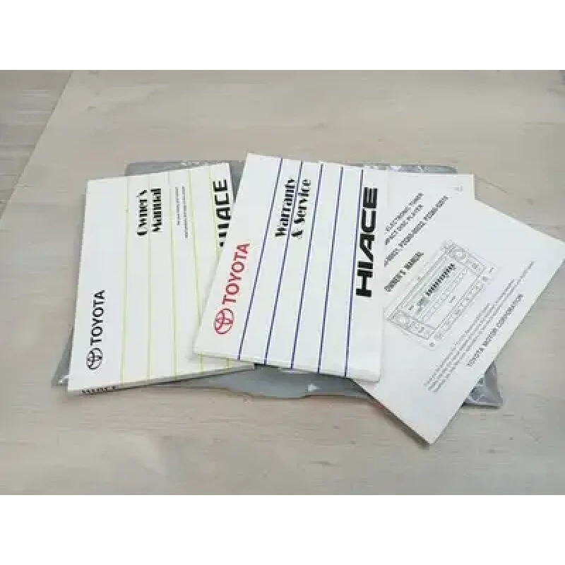 TOYOTA HIACE OWNERS HANDBOOK TRH/KDH, 01/05-04/19 2008