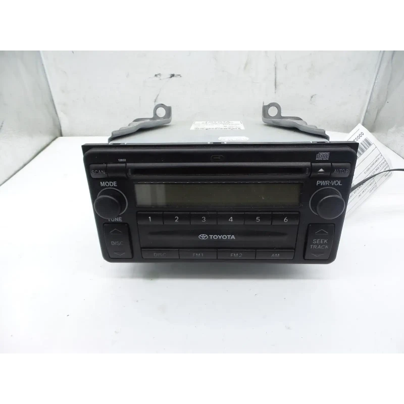TOYOTA CAMRY STEREO/HEAD UNIT SINGLE DISC CD PLAYER (P/N ON FACE 12802), SK36, 0