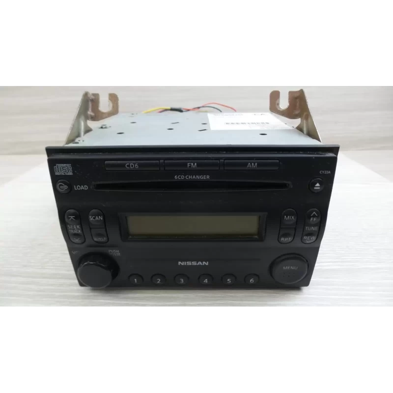 NISSAN PATHFINDER STEREO/HEAD UNIT CD STACKER, R51, 6 DISC IN DASH, 05/05-12/06