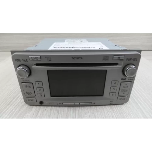 TOYOTA CAMRY STEREO/HEAD UNIT SINGLE CD PLAYER, ACV40, W/ BLUETOOTH TYPE, 04/09-