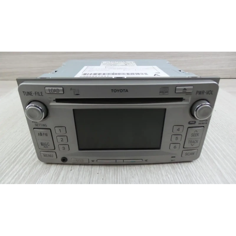 TOYOTA CAMRY STEREO/HEAD UNIT SINGLE CD PLAYER, ACV40, W/ BLUETOOTH TYPE, 04/09-