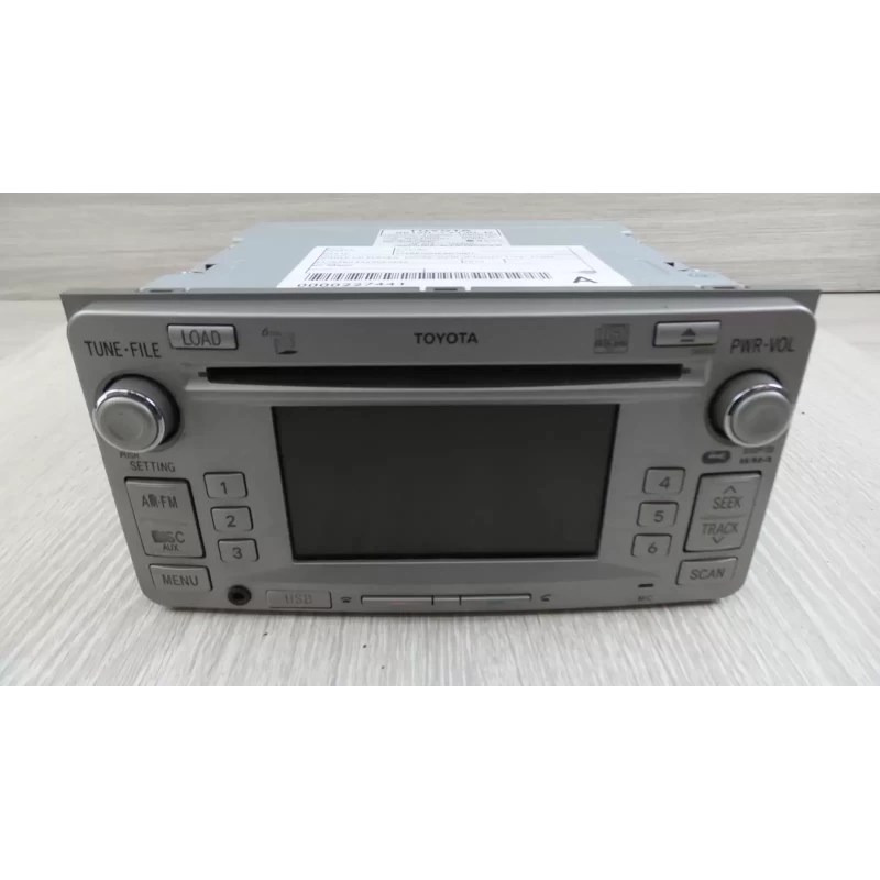 TOYOTA CAMRY STEREO/HEAD UNIT SINGLE CD PLAYER, ACV40, W/ BLUETOOTH TYPE, 04/09-