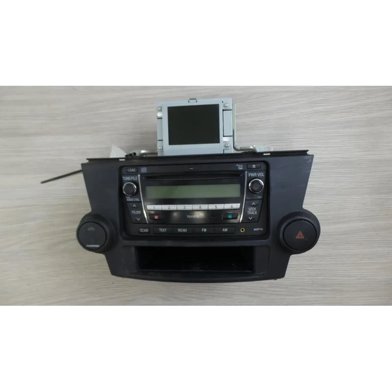 TOYOTA KLUGER STEREO/HEAD UNIT 6 DISC CD STACKER (P/N ON FACE 12851), GSU40-GSU4