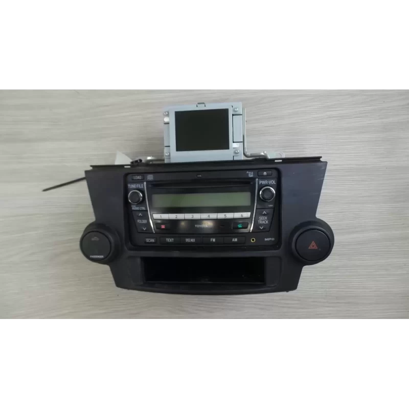 TOYOTA KLUGER STEREO/HEAD UNIT 6 DISC CD STACKER (P/N ON FACE 12851), GSU40-GSU4