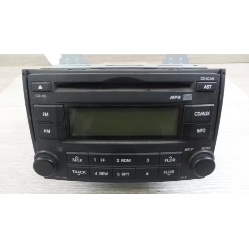 HYUNDAI ILOAD/IMAX STEREO/HEAD UNIT RADIO/CD PLAYER, TQ, BLACK FACE, NON BLUETOO