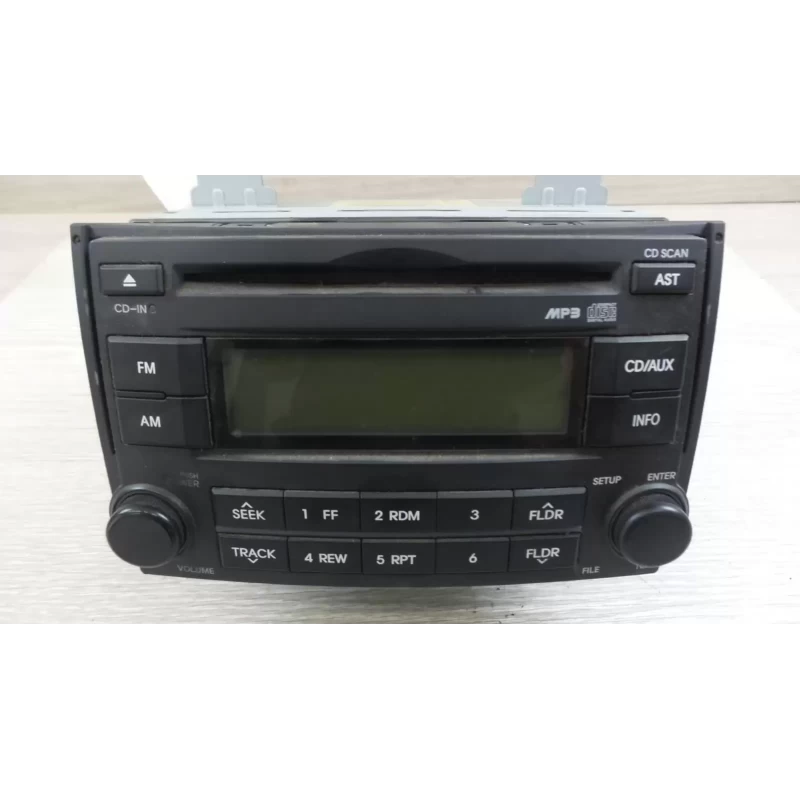 HYUNDAI ILOAD/IMAX STEREO/HEAD UNIT RADIO/CD PLAYER, TQ, BLACK FACE, NON BLUETOO