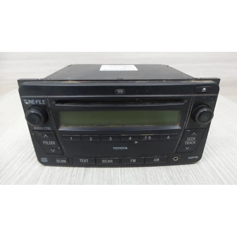 TOYOTA HILUX STEREO/HEAD UNIT SINGLE DISC CD PLAYER (P/N ON FACE 12848), 03/05-0