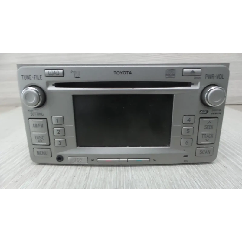 TOYOTA CAMRY STEREO/HEAD UNIT CD STACKER-6 DISC, ACV40, W/ BLUETOOTH & REVER