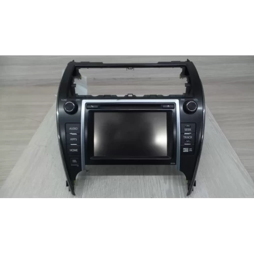 TOYOTA CAMRY STEREO/HEAD UNIT 7in SAT NAV HEAD UNIT (P/N ON FACE 100394), ASV50/