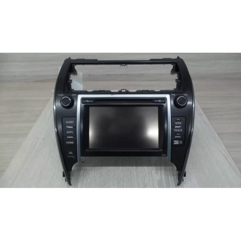 TOYOTA CAMRY STEREO/HEAD UNIT 7in SAT NAV HEAD UNIT (P/N ON FACE 100394), ASV50/