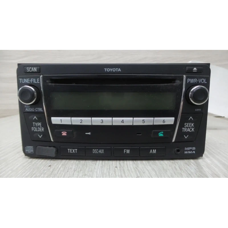 TOYOTA HILUX STEREO/HEAD UNIT SINGLE DISC CD PLAYER (P/N ON FACE 22815), 02/05-0