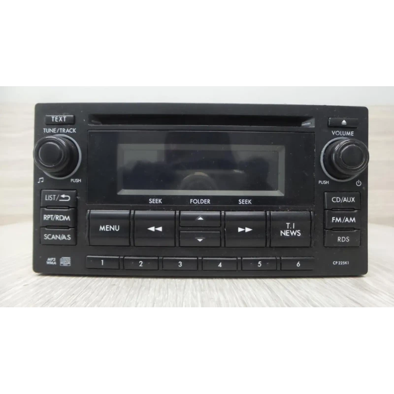 SUBARU FORESTER STEREO/HEAD UNIT CD PLAYER, CP225K1, 02/08-08/12 2011