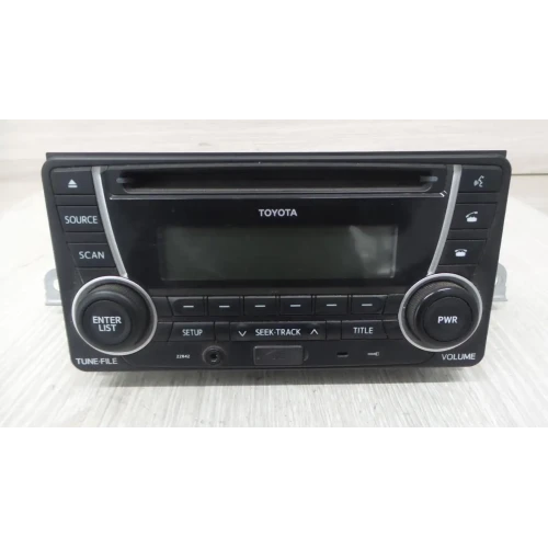 TOYOTA YARIS STEREO/HEAD UNIT SINGLE DISC CD PLAYER (P/N ON FACE 22842), NCP13#,