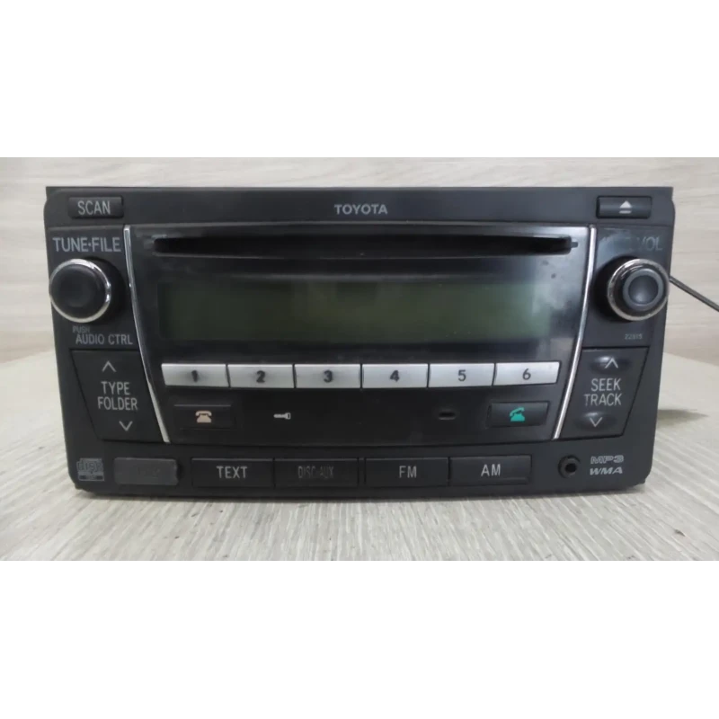 TOYOTA HILUX STEREO/HEAD UNIT SINGLE DISC CD PLAYER (P/N ON FACE 22815), 02/05-0