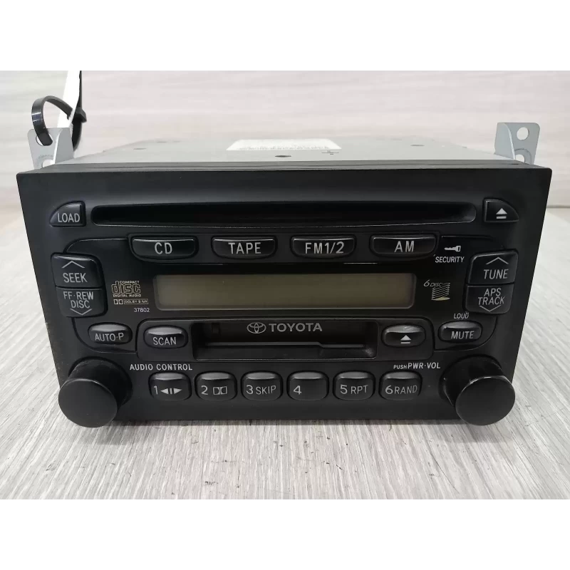 TOYOTA PRADO STEREO/HEAD UNIT 95 SERIES, FACTORY, 08/99-01/03 2002