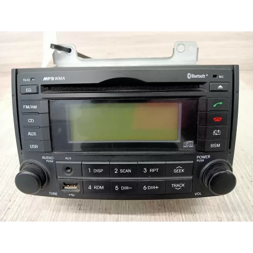 HYUNDAI ILOAD/IMAX STEREO/HEAD UNIT RADIO/CD PLAYER, TQ, BLACK FACE, W/ BLUETOOT