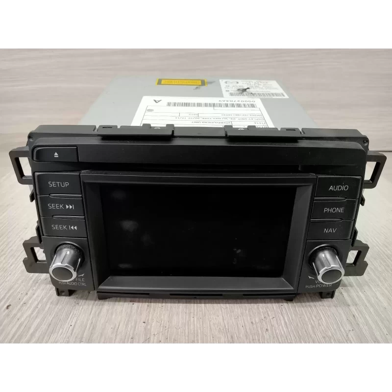 MAZDA CX5 STEREO/HEAD UNIT DISPLAY UNIT, KE, W/ NAV TYPE, 02/12-12/14 2012