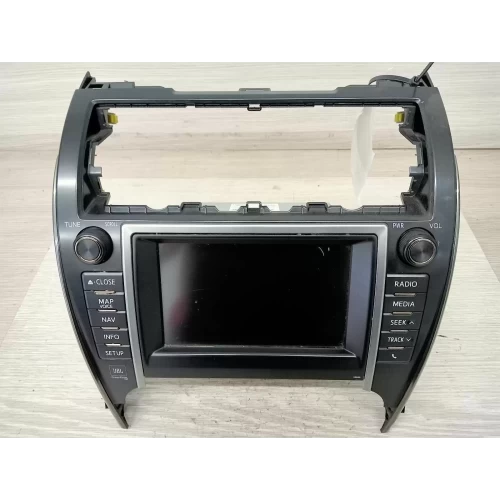 TOYOTA CAMRY STEREO/HEAD UNIT 7in SAT NAV HEAD UNIT (P/N ON FACE 18039), ASV50/A