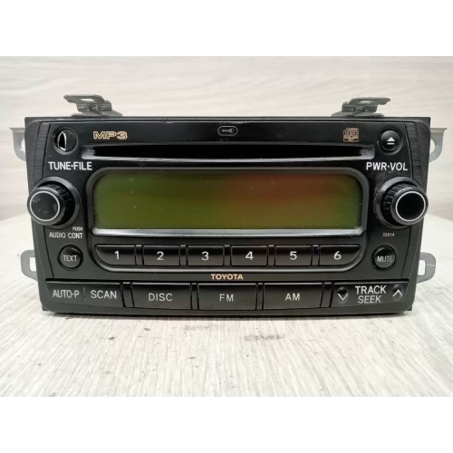 TOYOTA RAV4 STEREO/HEAD UNIT SINGLE DISC CD PLAYER (P/N ON FACE 32814), ACA33, 1