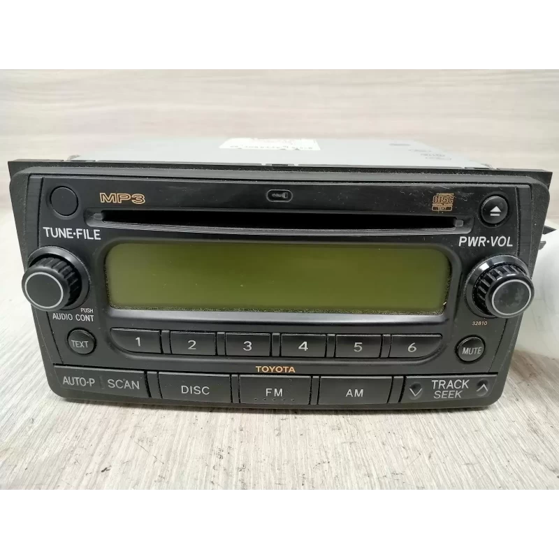 TOYOTA RAV4 STEREO/HEAD UNIT SINGLE DISC CD PLAYER (P/N ON FACE 32810), ACA2#R,