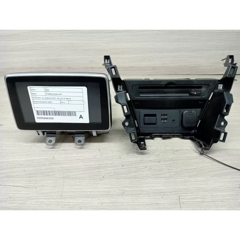 MAZDA CX3 STEREO/HEAD UNIT HEAD UNIT, W/ DISPLAY UNIT, DK, 03/15-05/18 2016