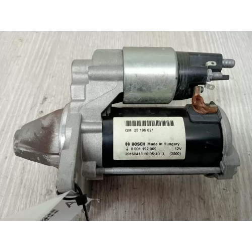 HOLDEN TRAX STARTER MOTOR PETROL, 1.4, AUTO T/M, TJ SERIES, 08/14-12/20 2016