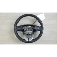 HYUNDAI I30 STEERING WHEEL LEATHER, BLACK STITCH TYPE, PD, 03/17- 2019