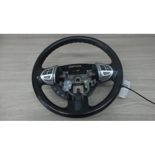 MITSUBISHI OUTLANDER STEERING WHEEL ZH, LEATHER, NON PADDLE SHIFT, W/ PHONE CONT