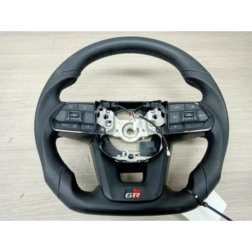 TOYOTA HILUX STEERING WHEEL LEATHER, W/ CRUISE/AUDIO/PHONE, DISPLAY CONTROLS, RA