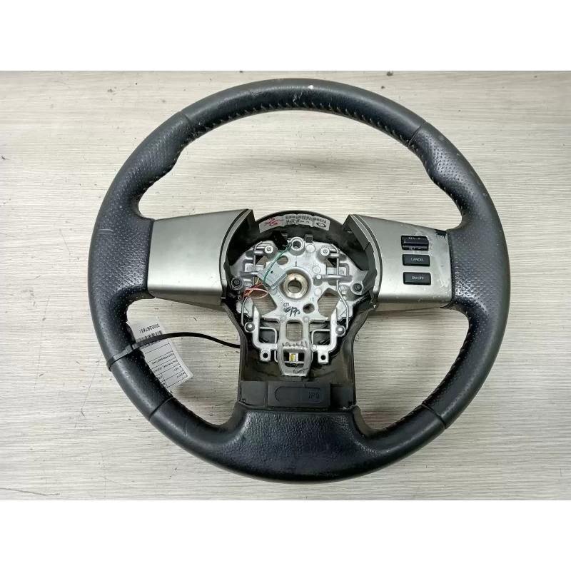 NISSAN NAVARA STEERING WHEEL D40 (VIN VSK), LEATHER, W/ CRUISE, NON AUDIO CONTRO