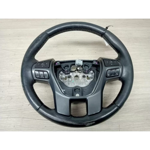 FORD RANGER STEERING WHEEL PX SERIES 2-3, LEATHER, BLACK, STICHING, FX4, 02/17-0