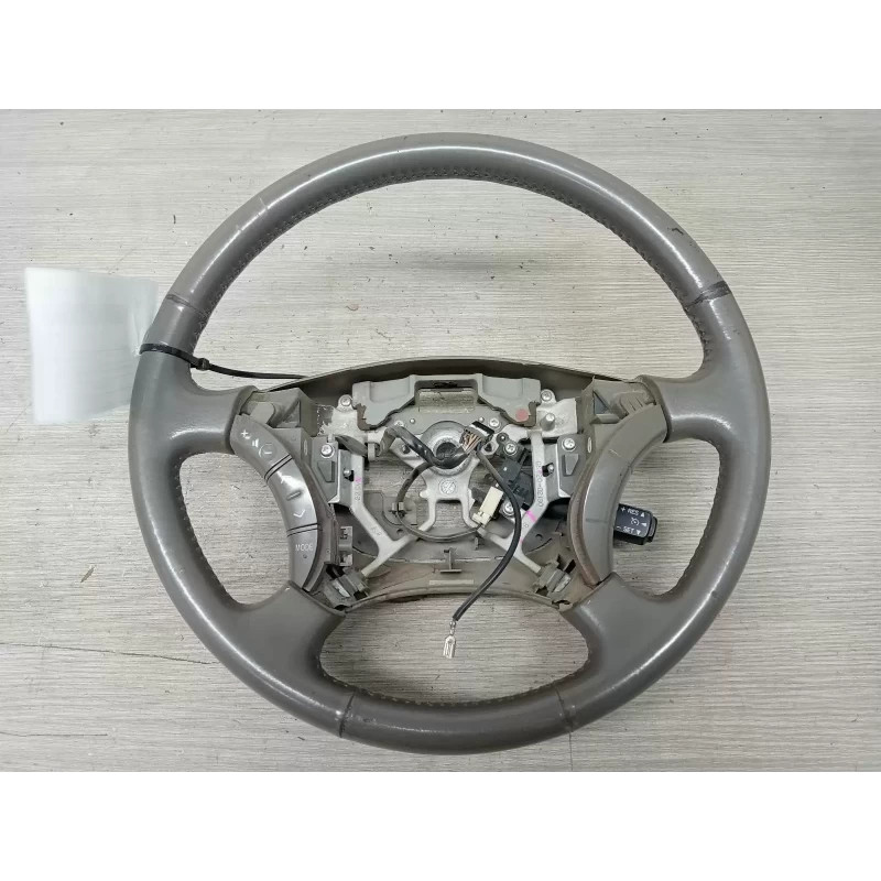 TOYOTA PRADO STEERING WHEEL LEATHER, 120 SERIES, TAN, W/CRUISE & AUDIO CONTR