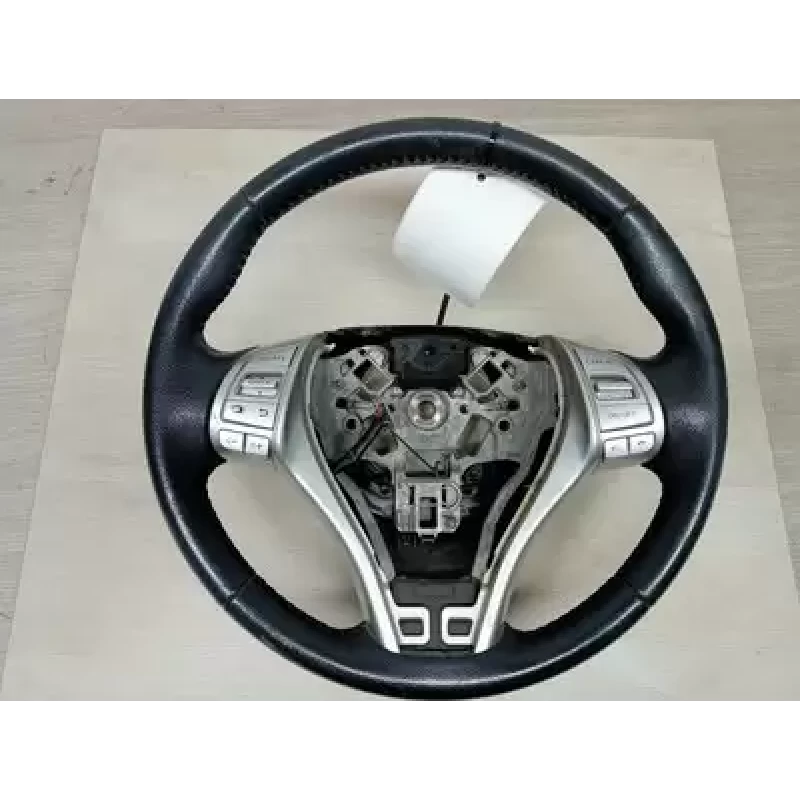 NISSAN NAVARA STEERING WHEEL NP300, LEATHER, W/ BLACK STITCHING TYPE, 04/15-05/1