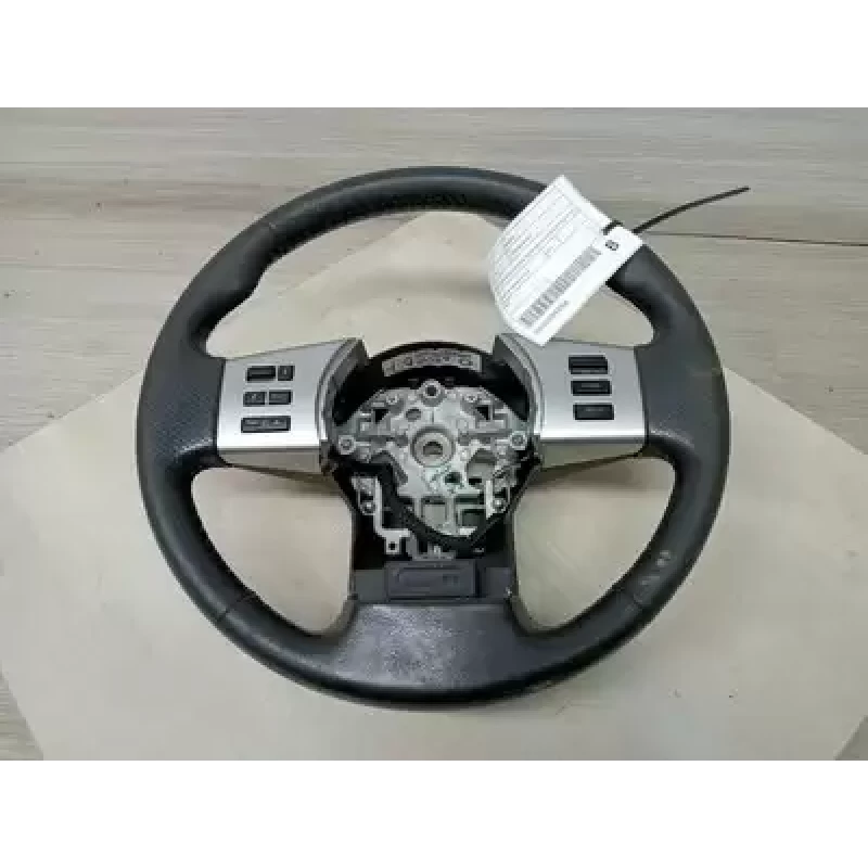 NISSAN NAVARA STEERING WHEEL D40 (VIN VSK), LEATHER, W/ CRUISE & AUDIO CONTR