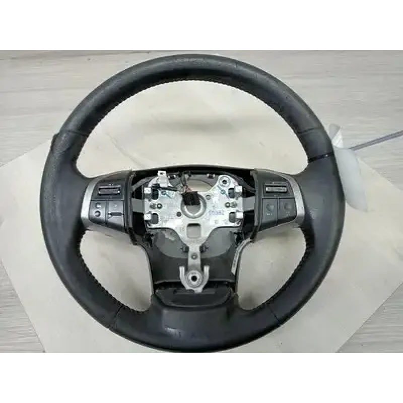 HOLDEN COLORADO STEERING WHEEL RG, LEATHER, NON COLLISION ALERT CONTROLS TYPE,10