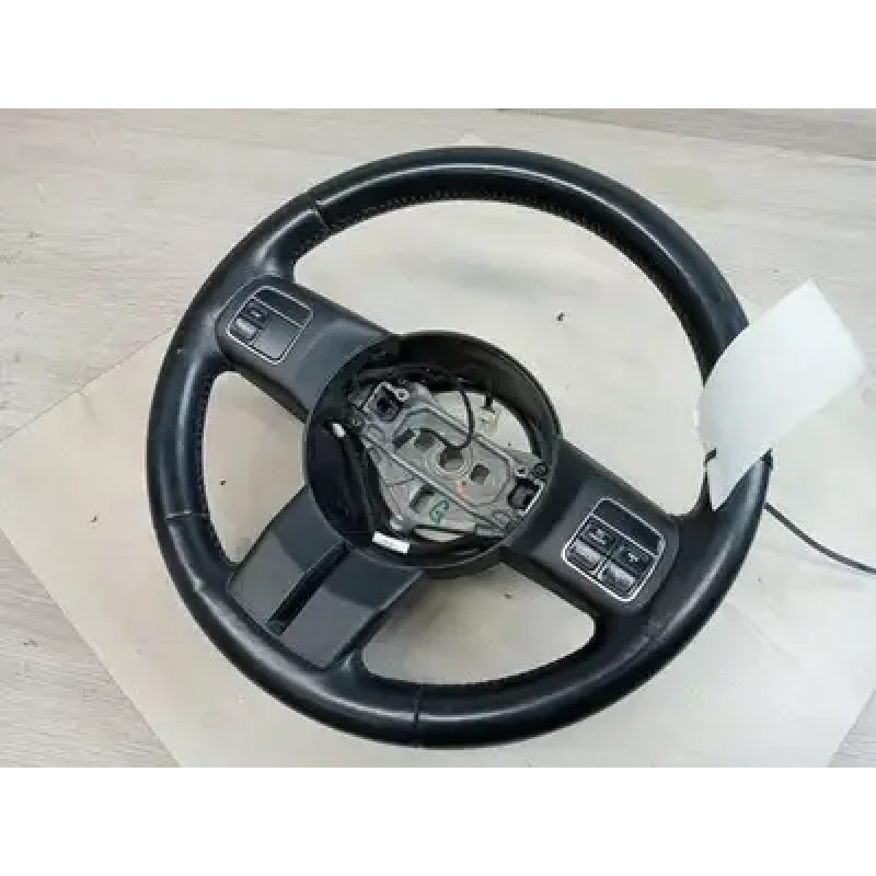 JEEP WRANGLER STEERING WHEEL LEATHER, JK, BLACK, 3 SPOKE, 11/10-07/18 2011