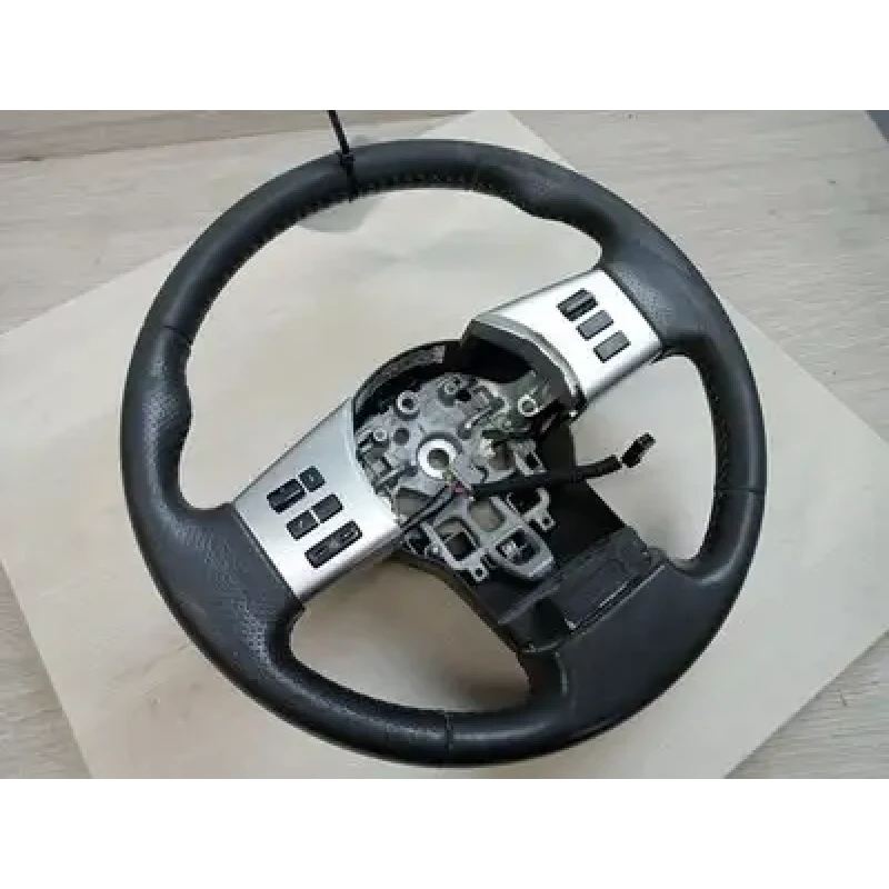 NISSAN NAVARA STEERING WHEEL D40 (VIN VSK), LEATHER, W/ CRUISE, NON AUDIO CONTRO