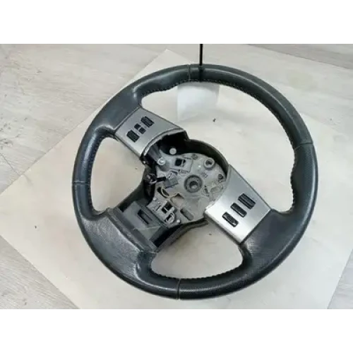 NISSAN NAVARA STEERING WHEEL D40 (VIN MNT), LEATHER, W/ CRUISE & AUDIO CONTR
