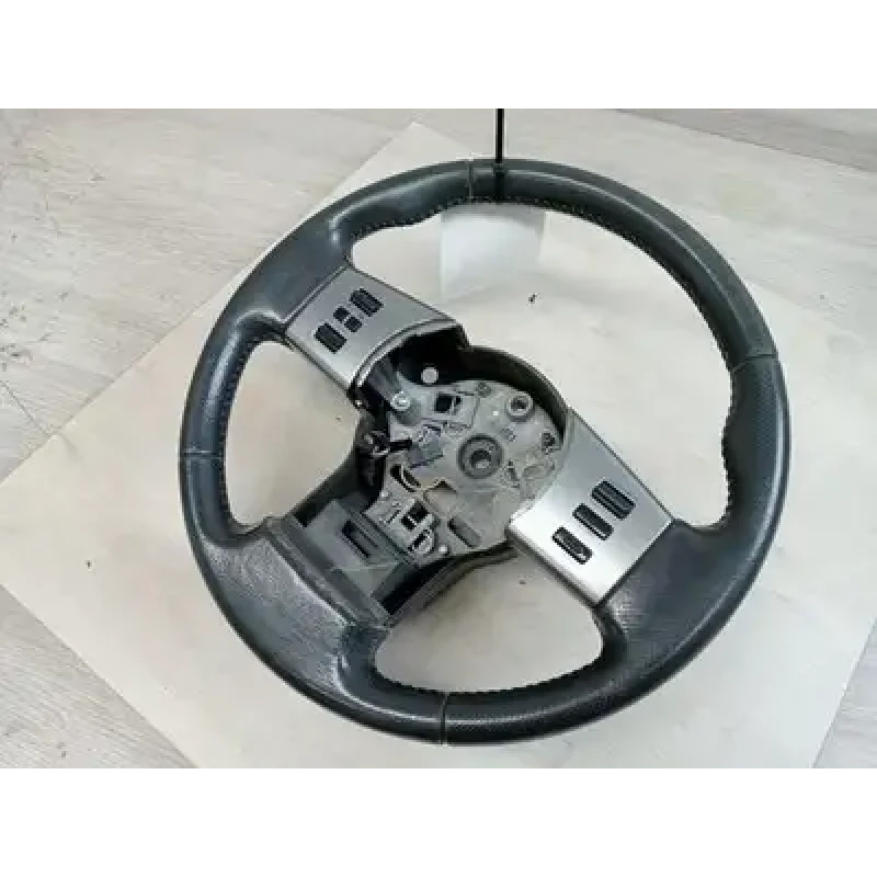 NISSAN NAVARA STEERING WHEEL D40 (VIN MNT), LEATHER, W/ CRUISE & AUDIO CONTR