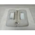 NISSAN NAVARA SUN VISOR NP300, PAIR, CLOTH, GREY, W/ MIRROR & COURTESY LIGHT