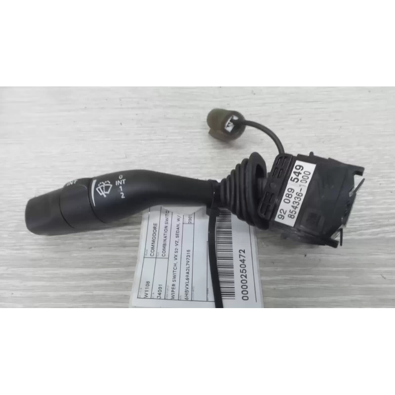 HOLDEN COMMODORE COMBINATION SWITCH WIPER SWITCH, VX S2-VZ, SEDAN, W/ ADJ INTERM