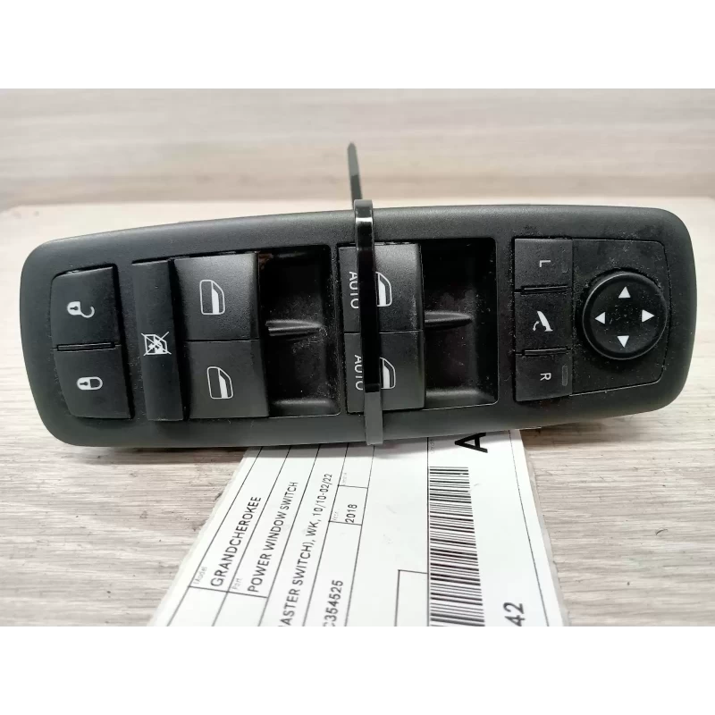 JEEP GRANDCHEROKEE POWER WINDOW SWITCH RH FRONT (MASTER SWITCH), WK, 10/10-02/22