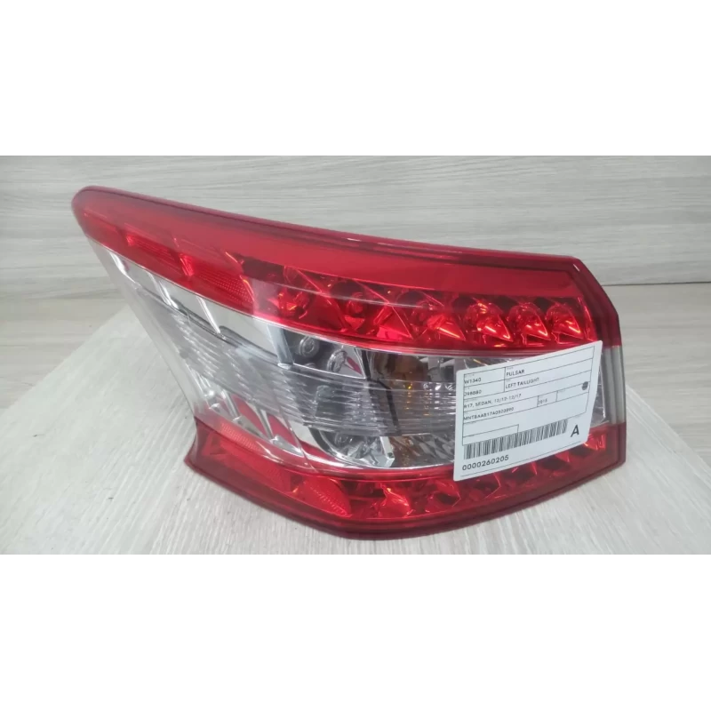 NISSAN PULSAR LEFT TAILLIGHT B17, SEDAN, 12/12-12/17 2015