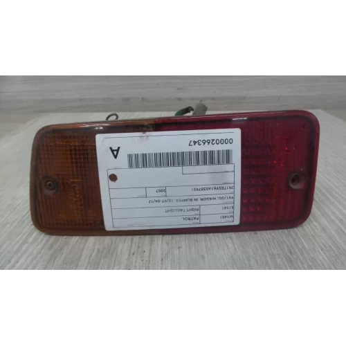 NISSAN PATROL RIGHT TAILLIGHT Y61/GU, WAGON, IN BUMPER, 10/97-04/17 2007