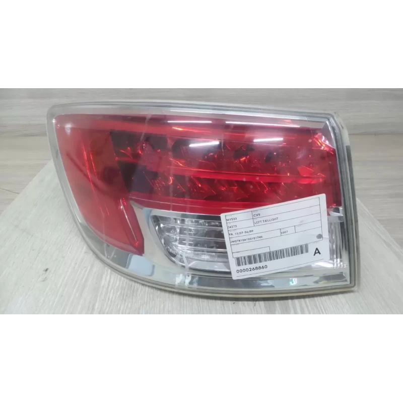 MAZDA CX9 LEFT TAILLIGHT TB, 12/07-06/09 2007