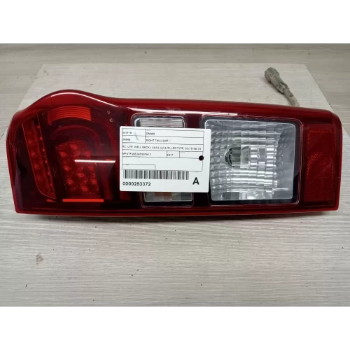 ISUZU DMAX RIGHT TAILLIGHT RC, UTE (WELL BACK), LS/LS-U/LS-M, LED TYPE, 03/15-06