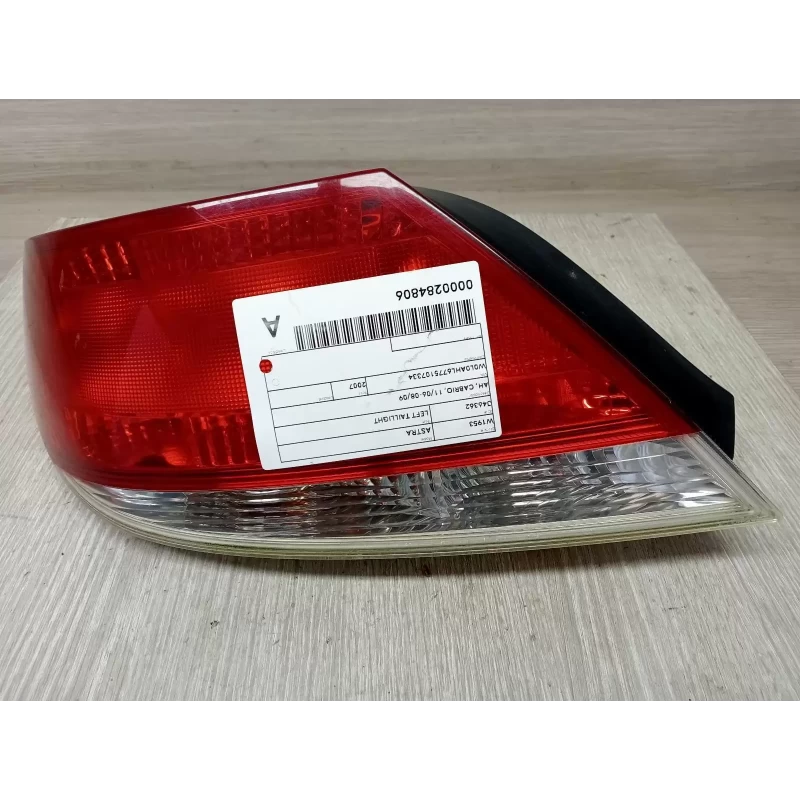 HOLDEN ASTRA LEFT TAILLIGHT AH, CABRIO, 11/06-08/09 2007