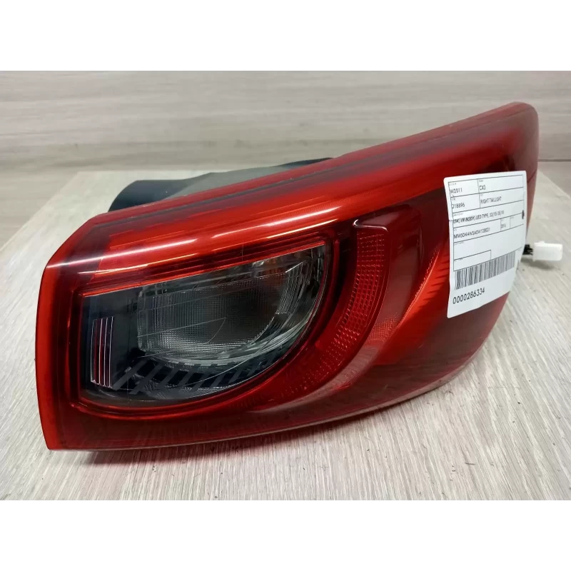 MAZDA CX3 RIGHT TAILLIGHT DK, IN BODY, LED TYPE, 03/15-05/18 2016