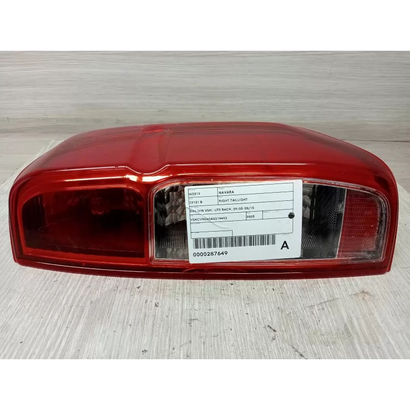 NISSAN NAVARA RIGHT TAILLIGHT D40 (VIN VSK), UTE BACK, 09/05-08/15 2008